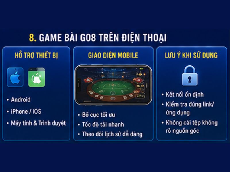 Game Bài GO8 Trên Điện Thoại