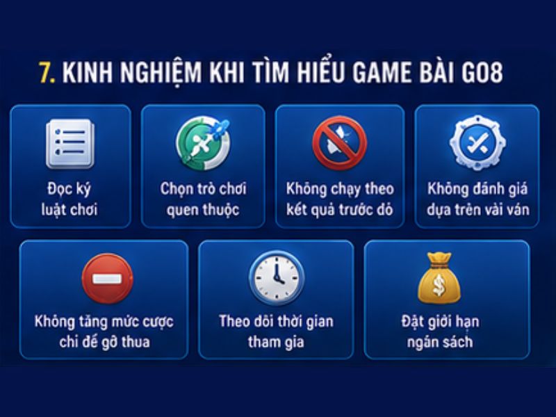 Kinh Nghiệm Khi Tìm Hiểu Game Bài Đổi Thưởng GO8